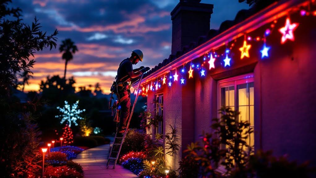4th July Independence Day Light Installation 3