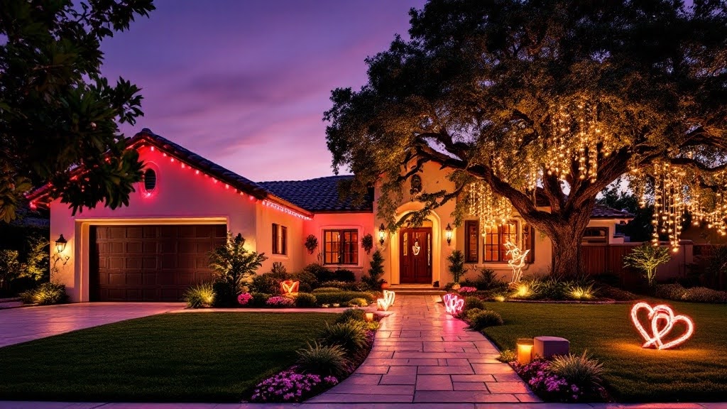 Valentine's Day Light Installation 2